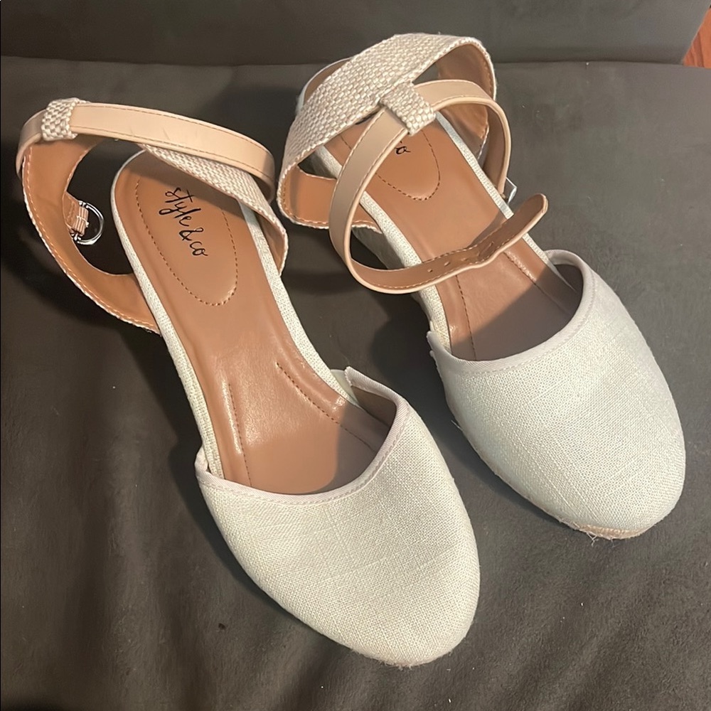Stylish Beige Ankle Strap Sandals
